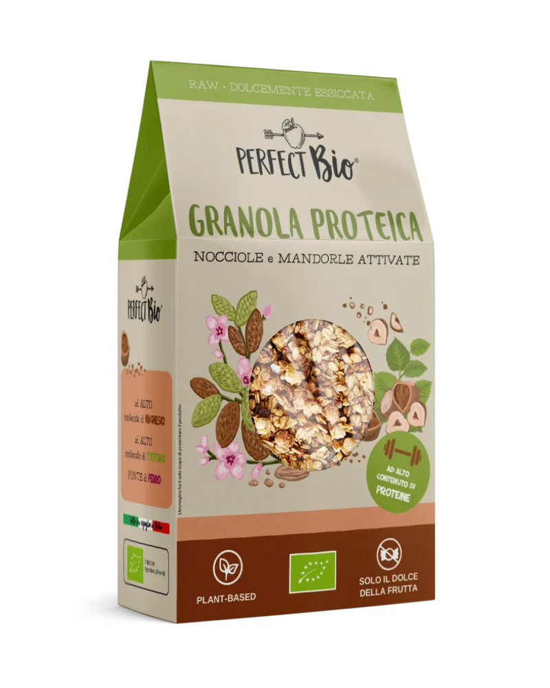Granola Proteica Nocciole e Mandorle Attivate