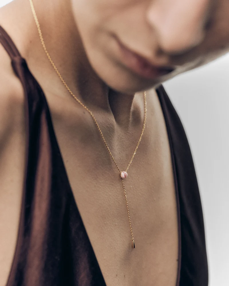 GRID Rhodochrosite Stella necklace