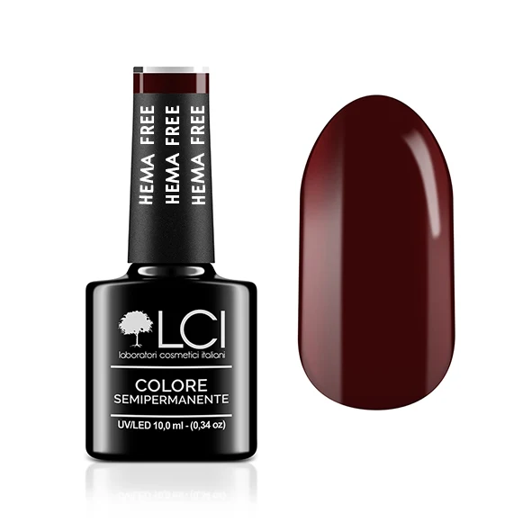 Smalto Semipermanente - Hema Free LCI - Rouge Noir Rosso/Marrone