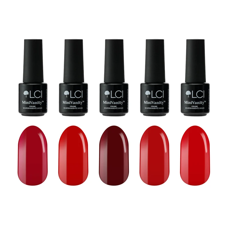 Set 5 colori semipermanenti Mini Vanity LCI - Red Carpet