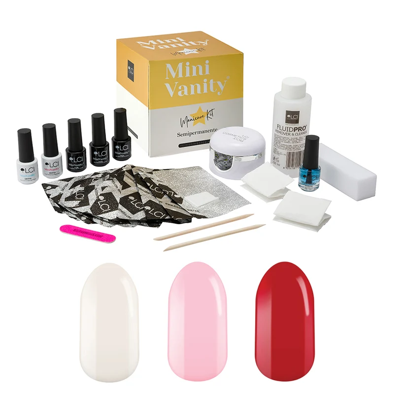 Kit Portatile MINI VANITY Semipermanente e manicure LCI - 3 Colori - CLASSIC
