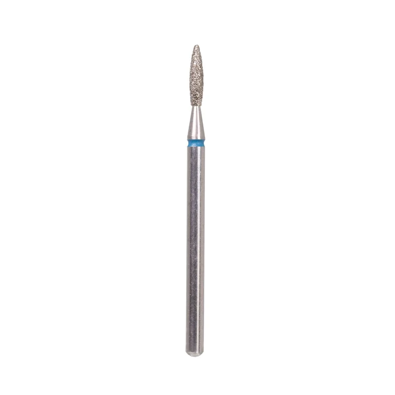Punta LCI Diamantata a goccia LUNGA Dry Manicure - Media abrasività