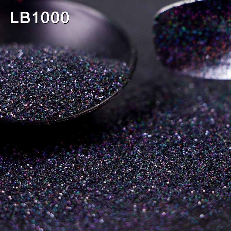 Glitter in polvere per nail art LCI - 5 gr Nero Antracite