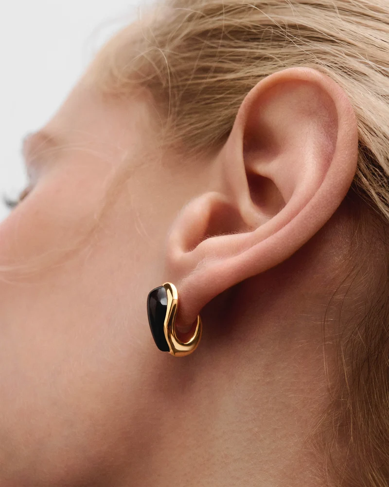 GRID 2 Quartz Luna Earrings