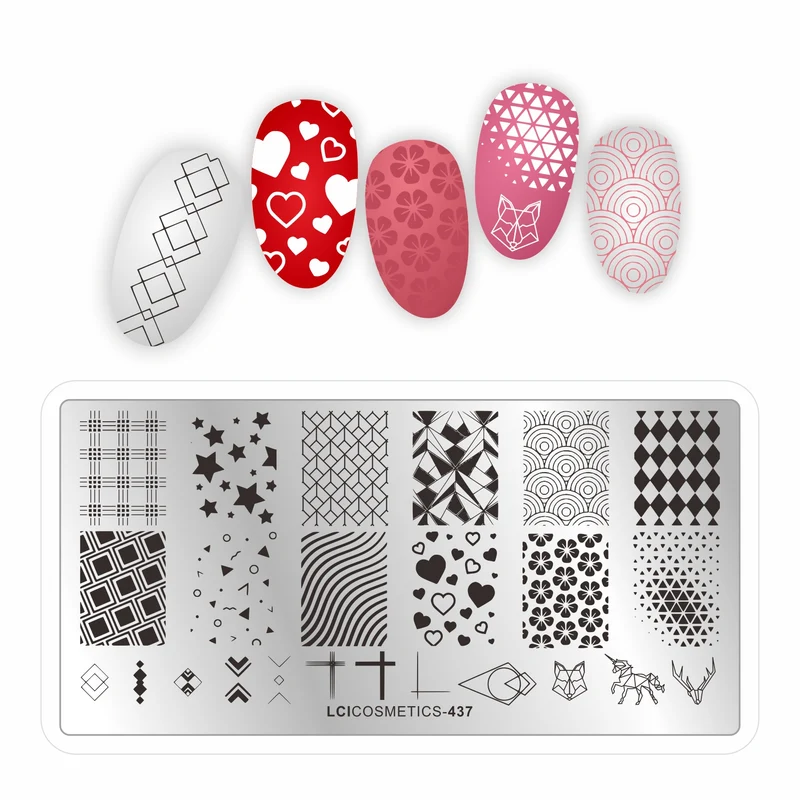 Piastra stamping nail art LCI - Texture Varie