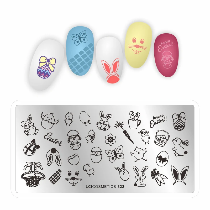 Piastra stamping nail art LCI - Pasqua