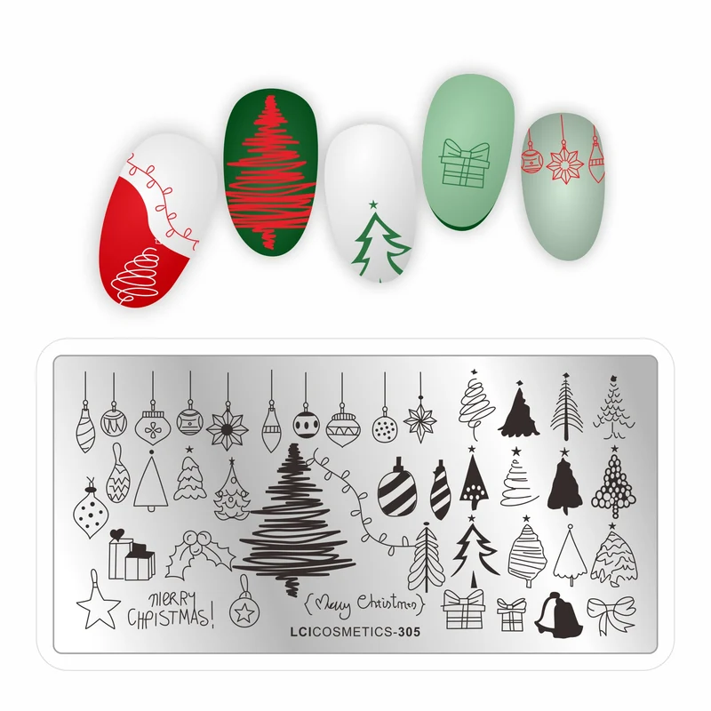 Piastra stamping nail art LCI - Natale
