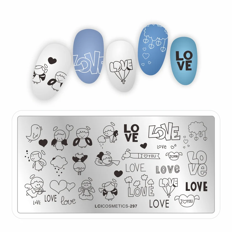 Piastra stamping nail art LCI - Love