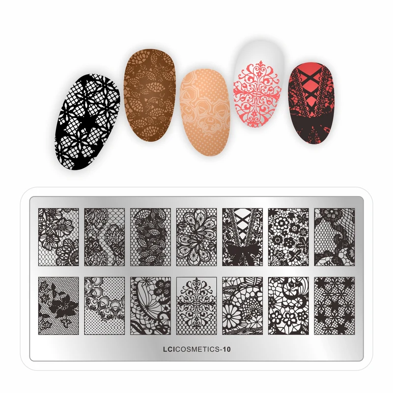Piastra stamping nail art LCI - Ricami 2