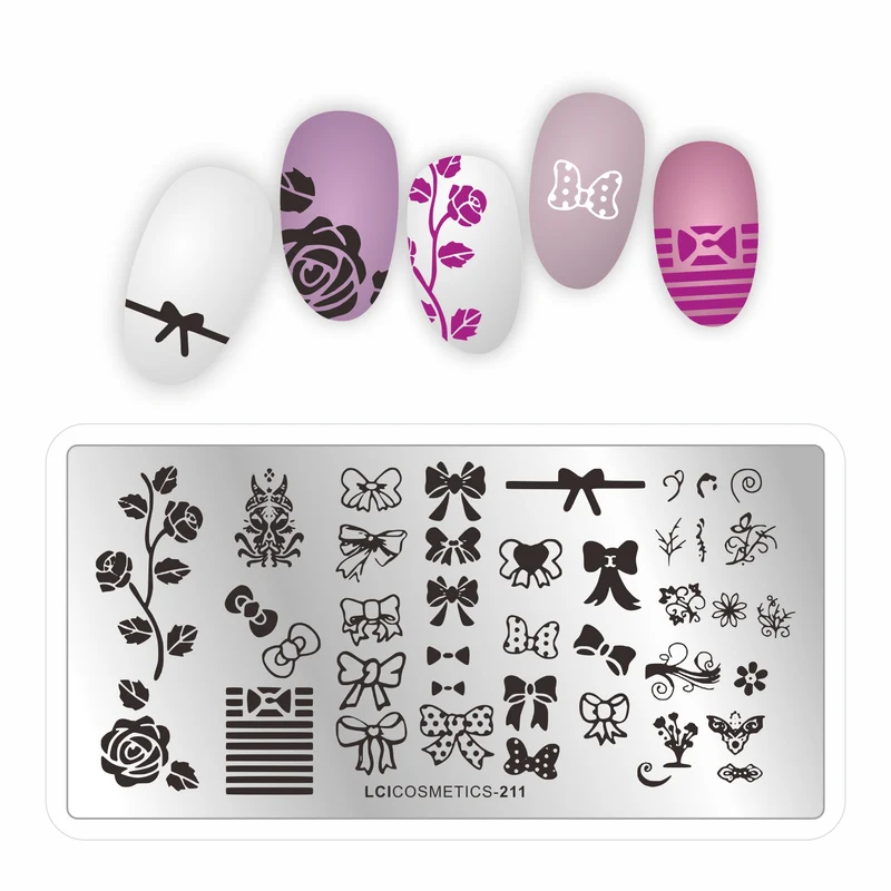 Piastra stamping nail art LCI - Fiocchi e Fiori