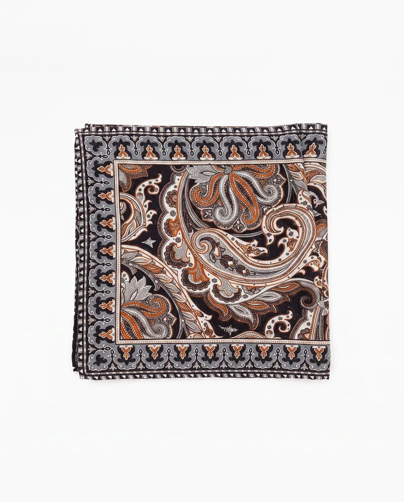 Foulard in varie fantasie eleganti - Nero