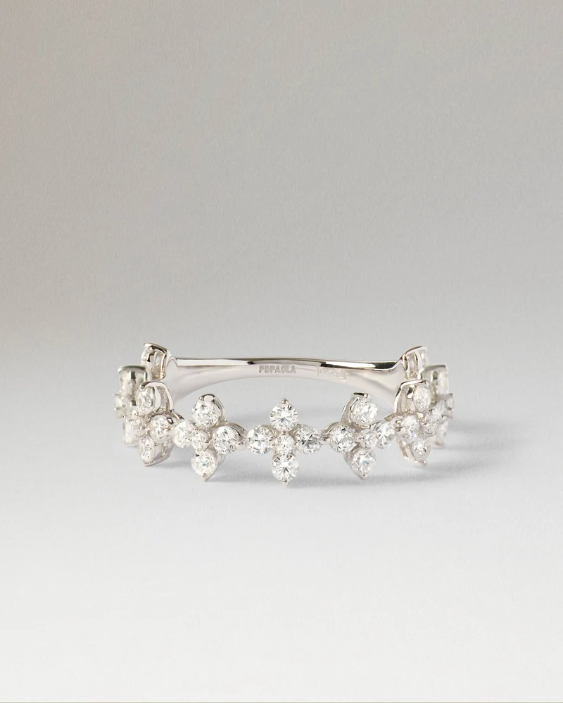 GRID 2 Diamonds and White Gold Maggie Ring