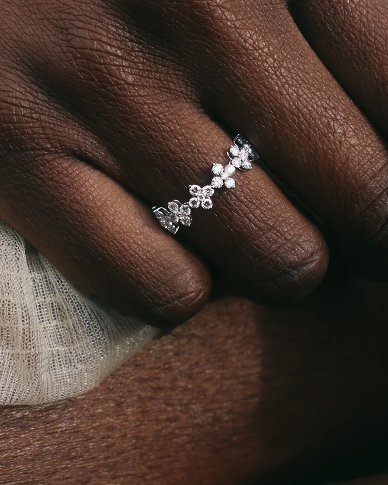 GRID Diamonds and White Gold Maggie Ring