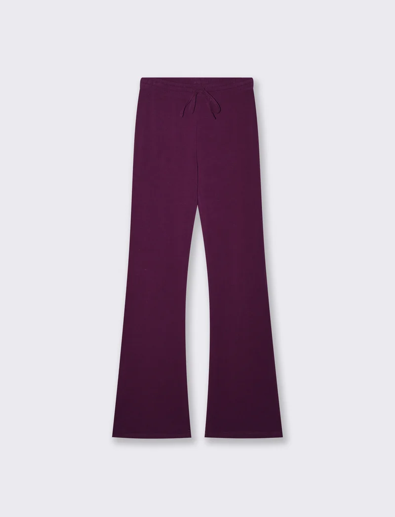 Pantafitness flare con coulisse in vita - Bordeaux
