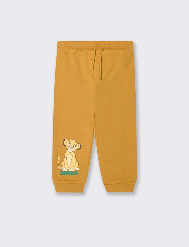 Jogger sportivo Re Leone in felpa - Ocra