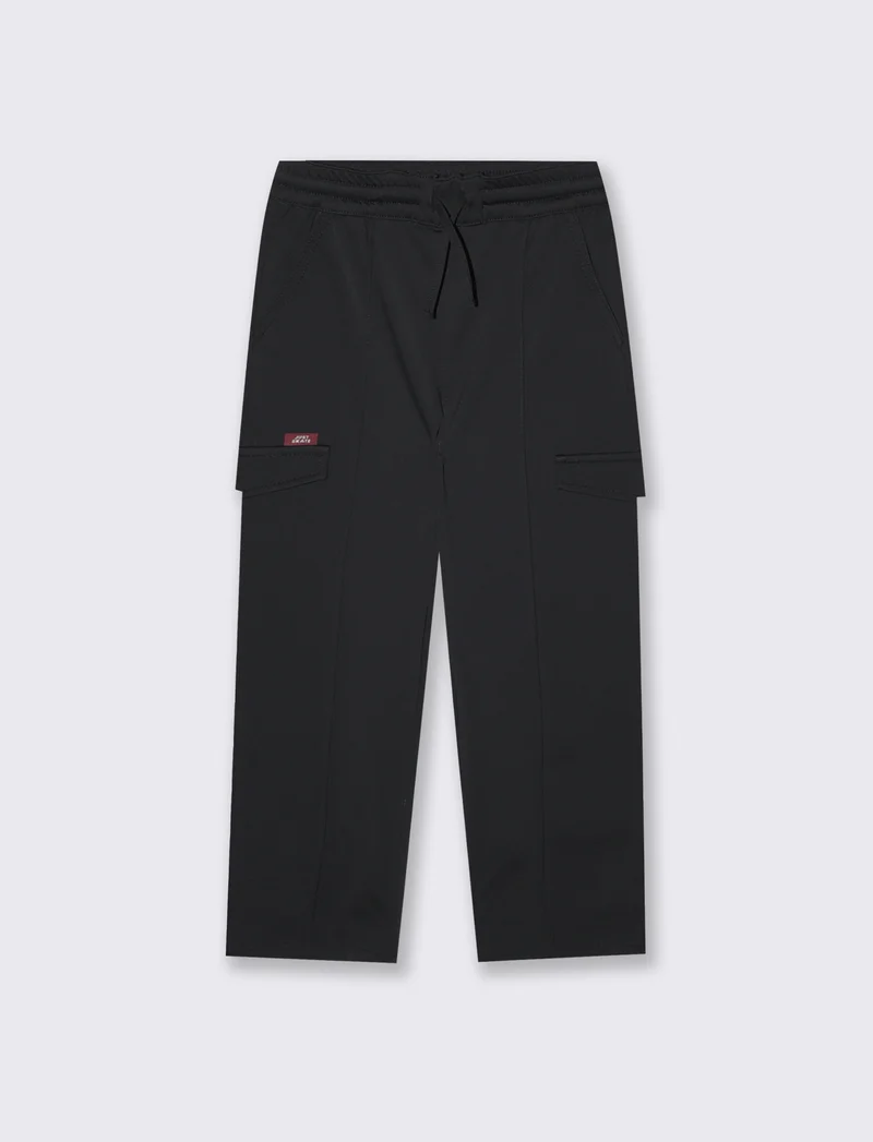 Pantaloni tecnici con coulisse casual - Nero