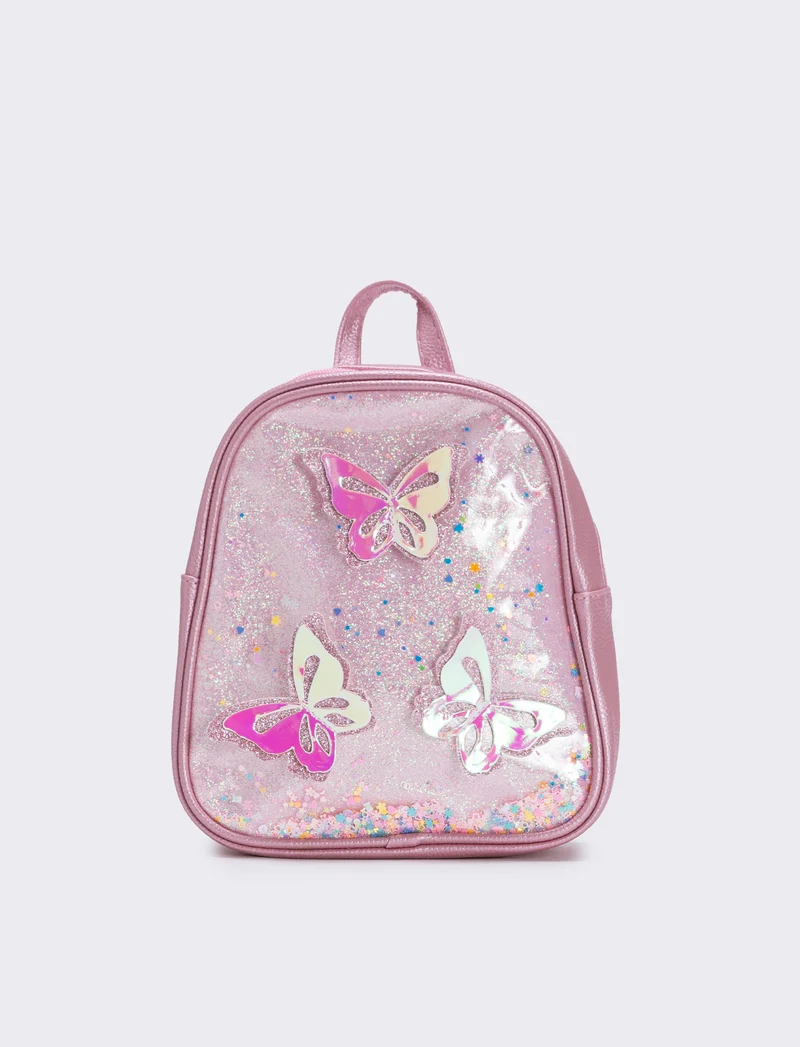 Zaino farfalle per bambina - Rosa