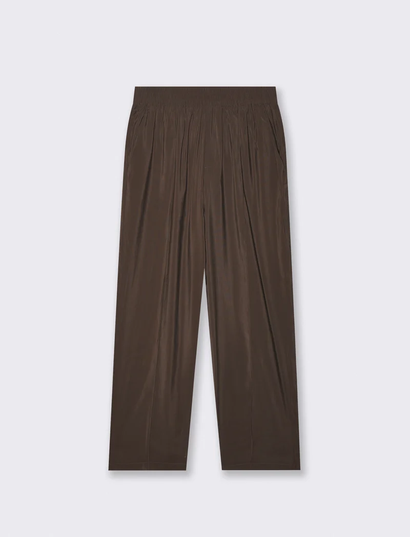 Pantaloni jogger in misto viscosa - Moro
