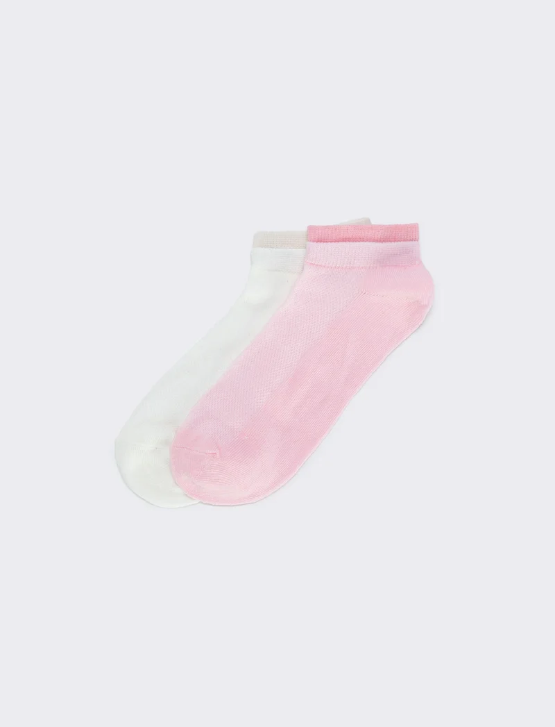 Calzini goffrati: 2 paia - Rosa