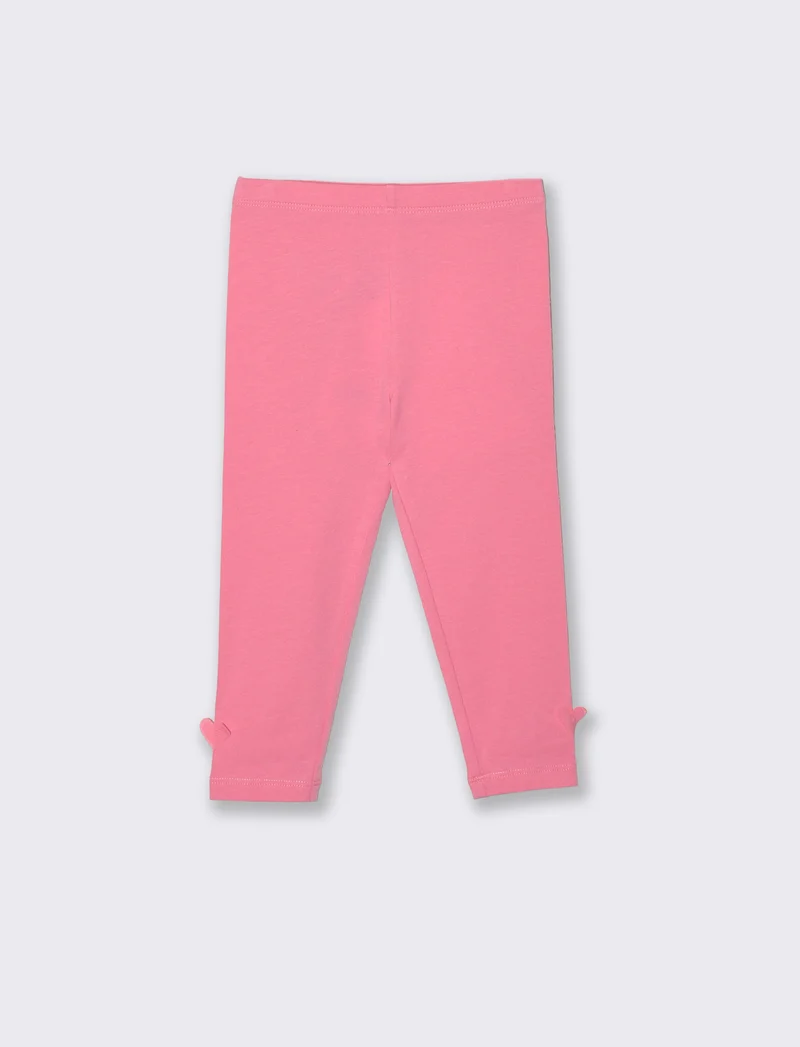 Leggings in jersey elastico con applicazioni - Rosa big bubble
