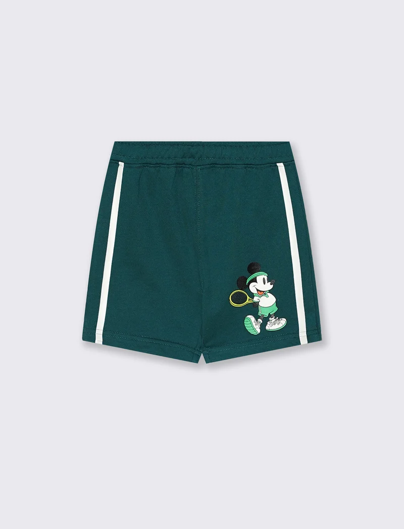 Bermuda tennis con Topolino alla moda - Verde