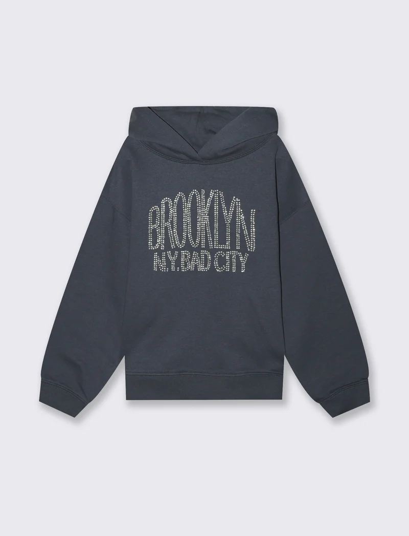 Felpa da bambina decori - Blu