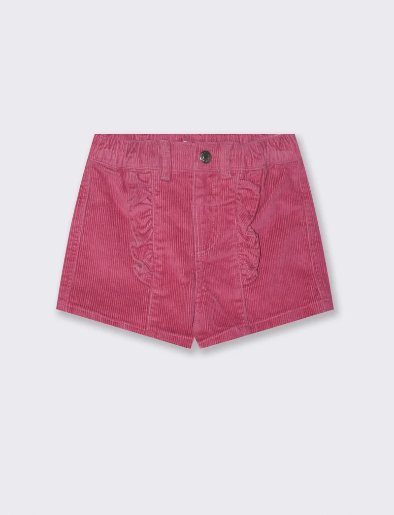 Shorts in velluto - Viola malva