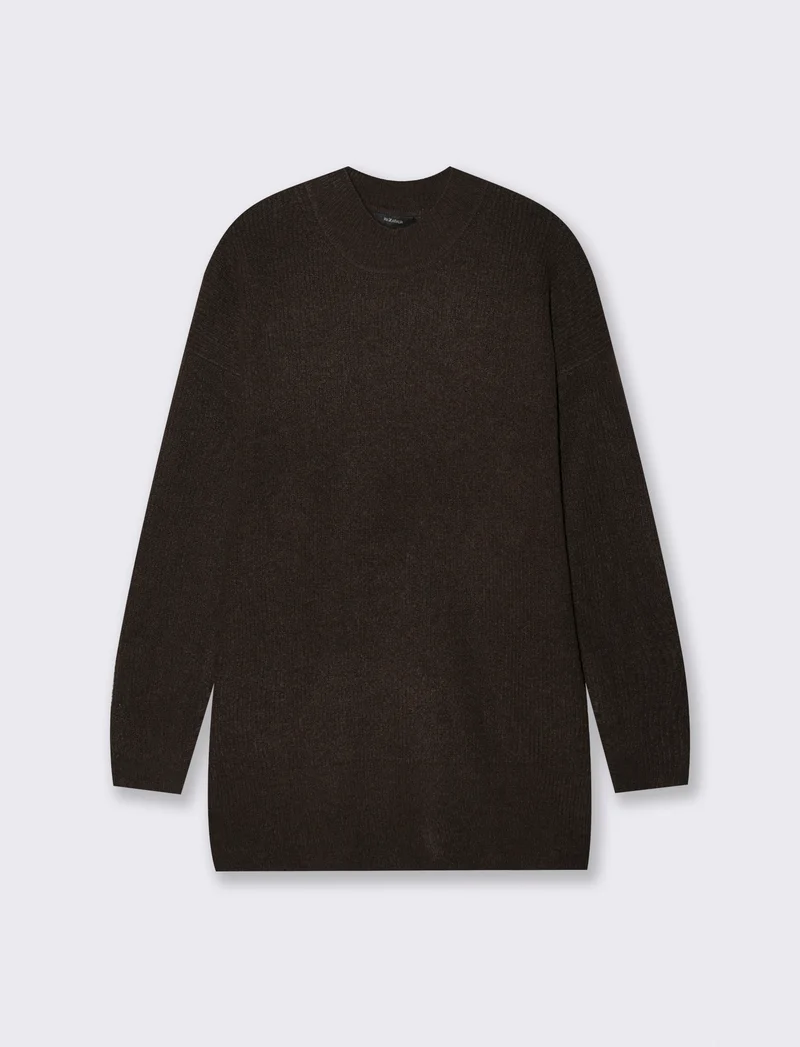 PULLOVER CON SPACCHI LATERALI - Moro