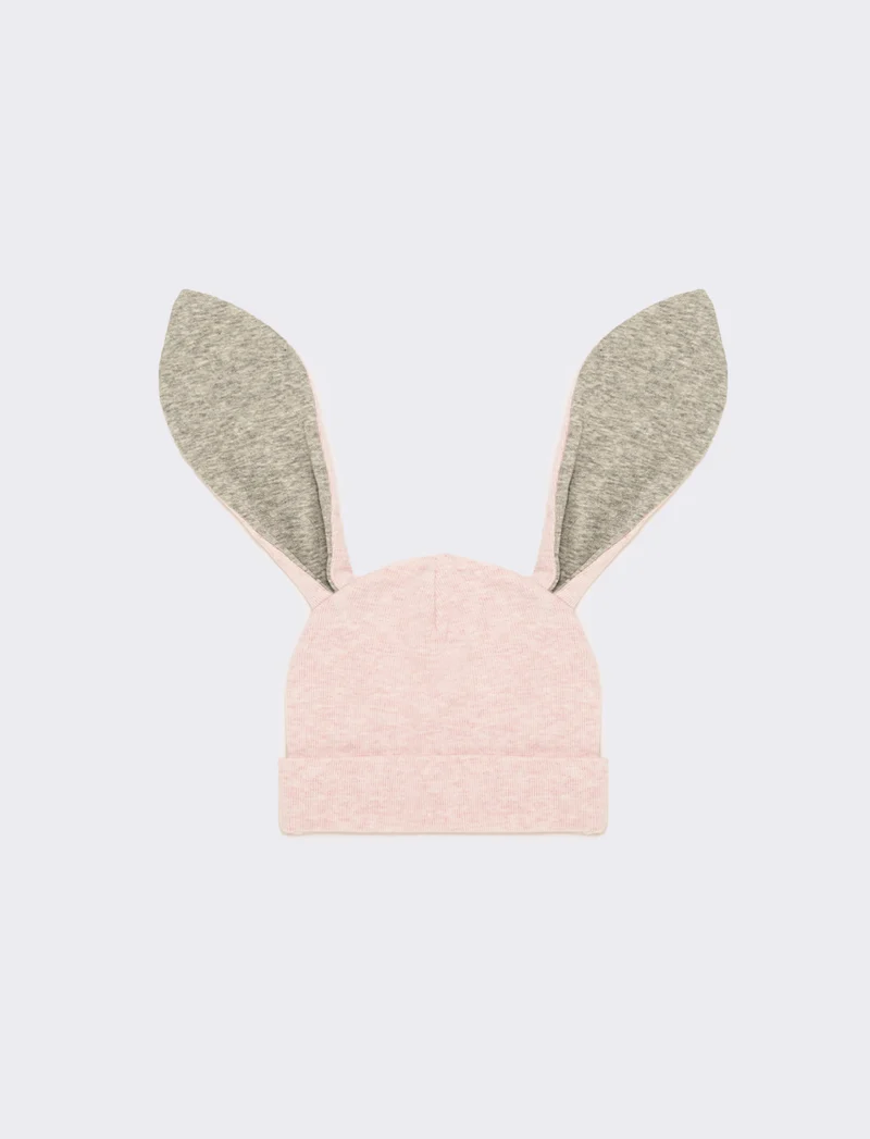 Cappello neonata orecchie lunghe - Rosa