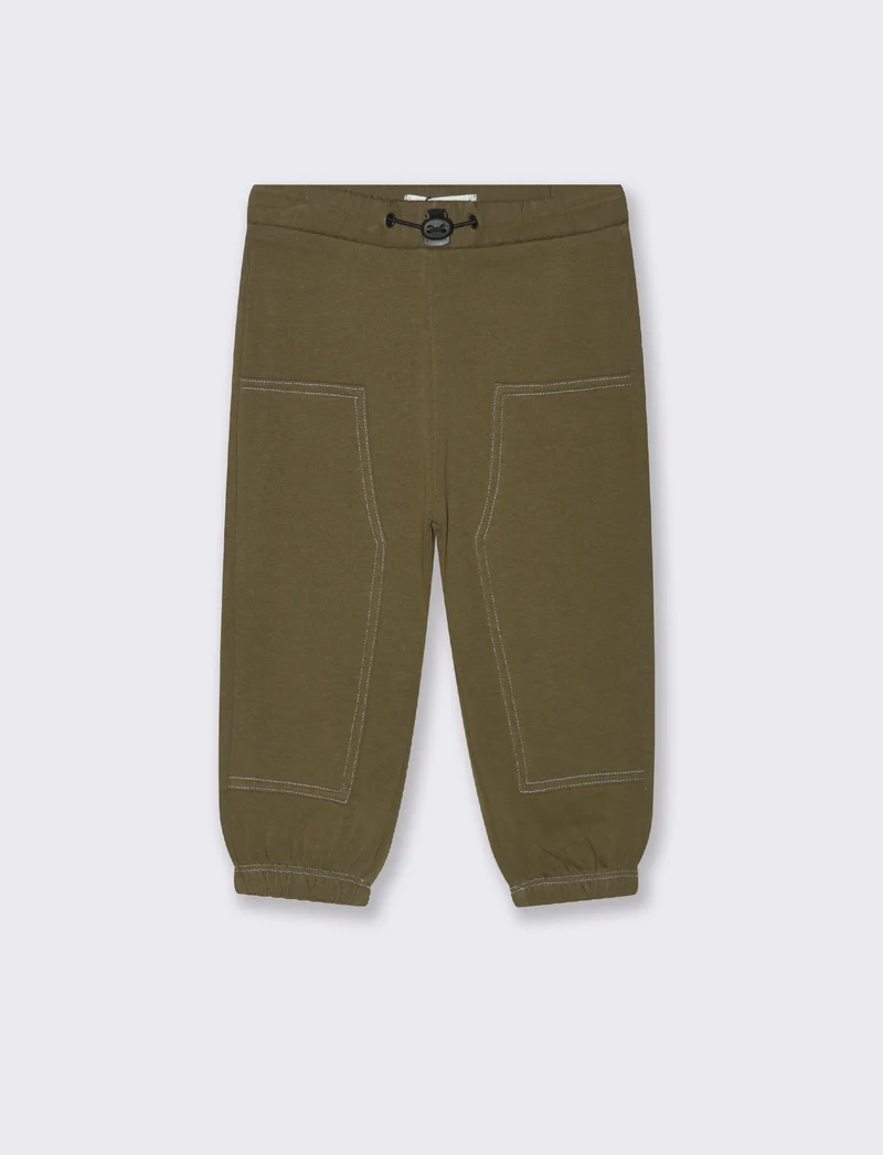 Jogger con impunture - Verde militare