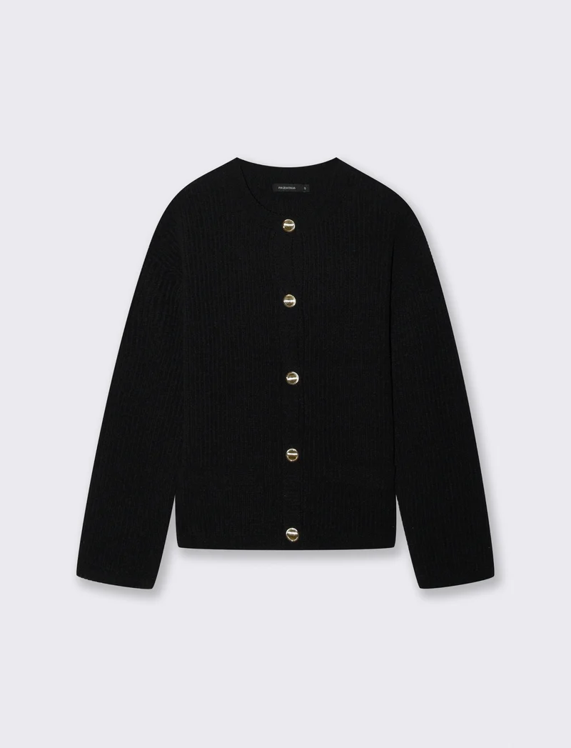 CARDIGAN IN CINIGLIA - Nero