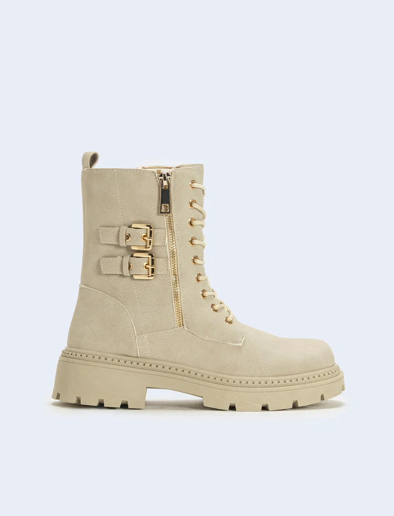 Biker beige da donna - Beige