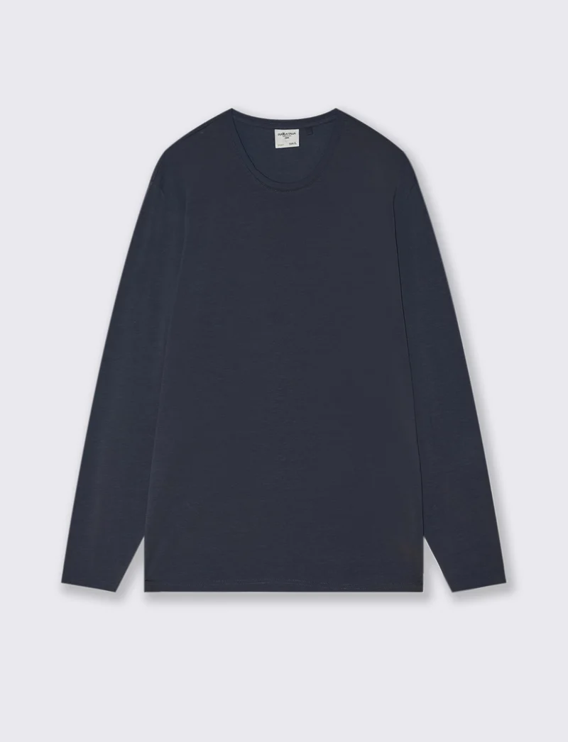 T-SHIRT BASIC SLIM FIT - Blu
