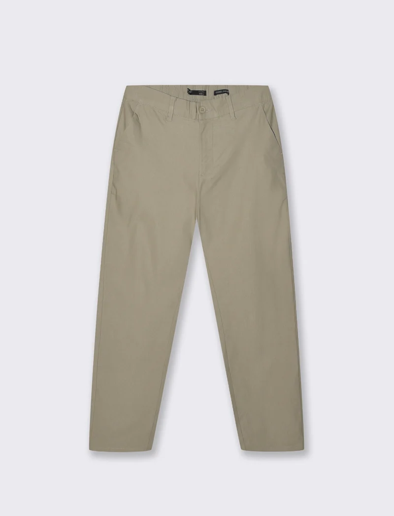 PANTALONI CHINO JOGGER IN TESSUTO TECNICO STRETCH - Beige