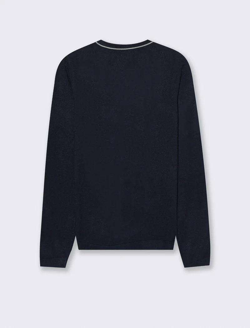 CARDIGAN BASICO - Blu