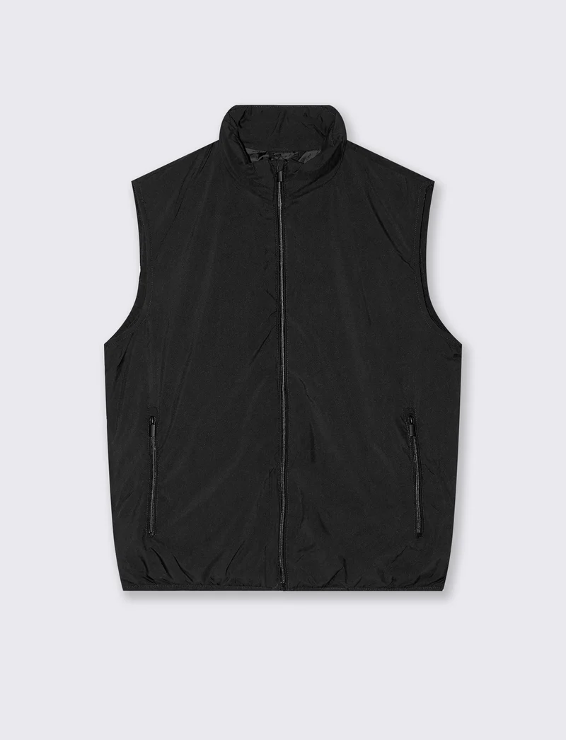 GIUBBOTTO BASIC SMANICATO - Nero