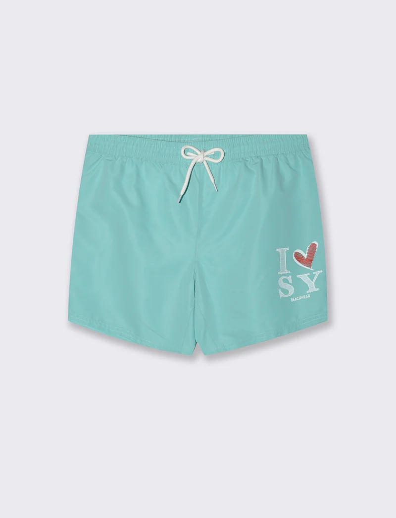 Costume da mare con stampa Sweet Years da uomo - Verde