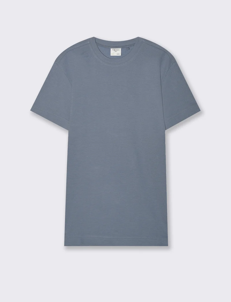 T-shirt struttura ottoman da uomo - CARTA DA ZUCCHERO