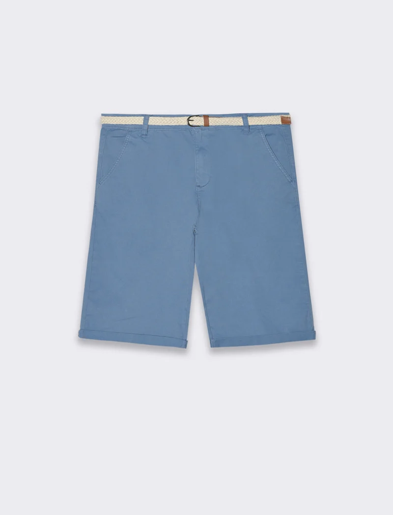 Bermuda con risvolti da donna - Denim