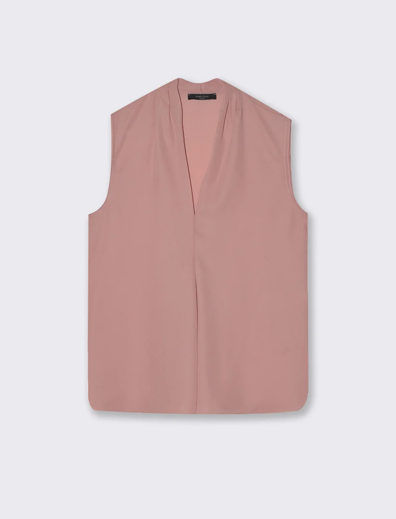 Top con scollo a V - Rosa