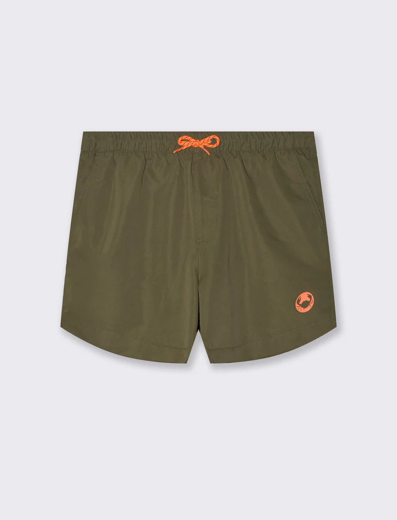 Costume mare basic da uomo - Verde militare