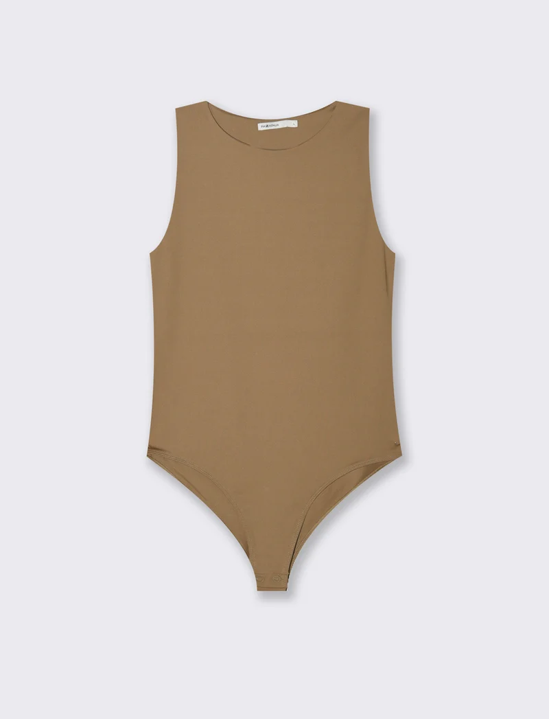 Body giromanica da donna - Caramello