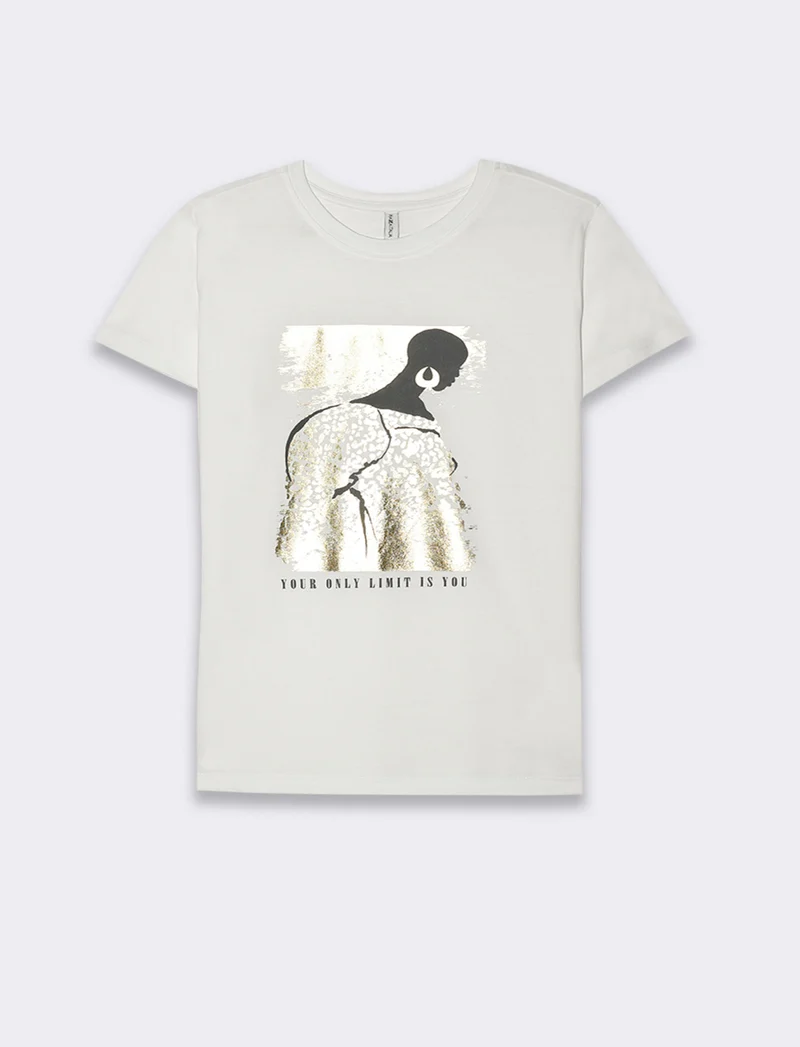 T-shirt con stampa da donna - var 1
