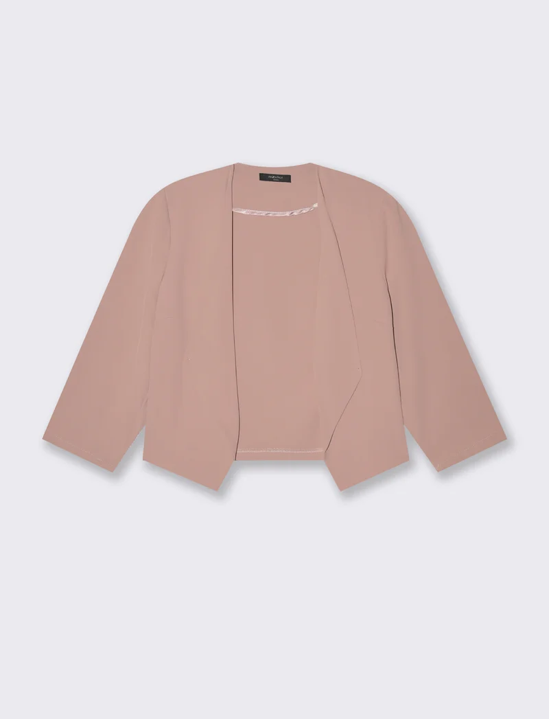Giacca corta con bavaro largo - Rosa