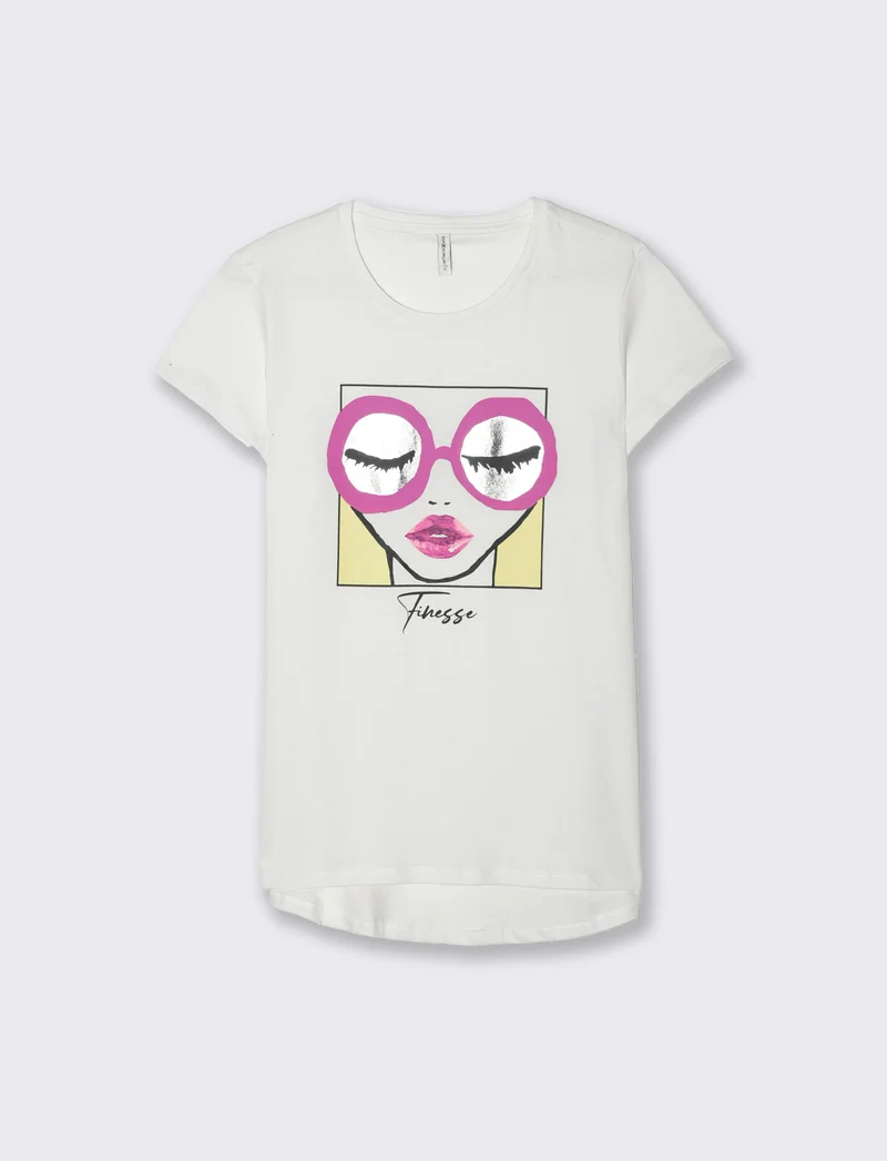 T-shirt con stampa da donna - var 1