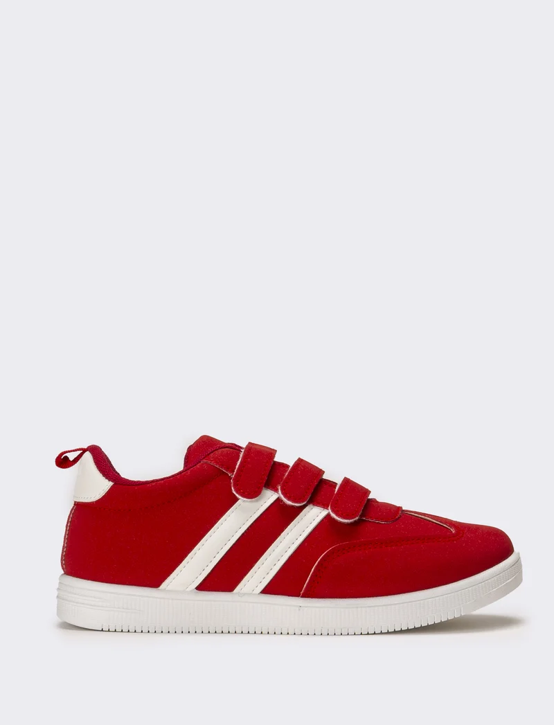 Sneakers da bambino in microfibra - Rosso