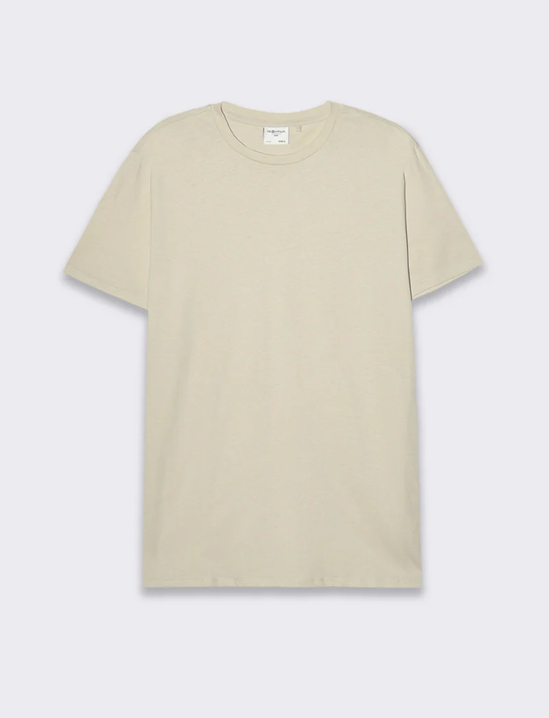 T-shirt waffle regular fit da uomo - Grigio ghiaccio